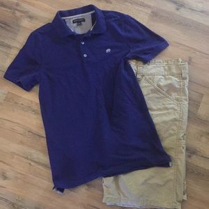 Banana Republic Men's Navy Blue Polo Golf Shirt